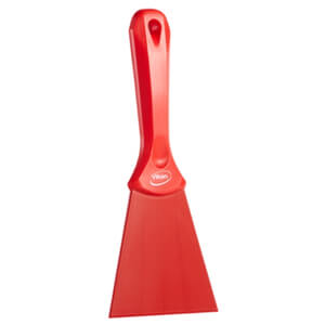 Vikan handschraper Nylon 100mm rood