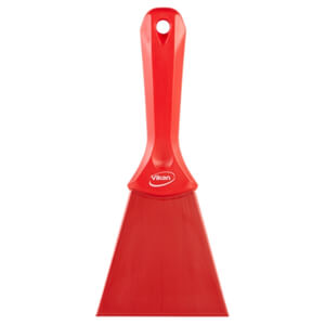 Vikan handschraper Nylon 100mm rood